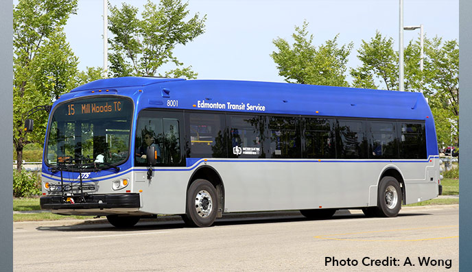 Photo of a battery electric bus
